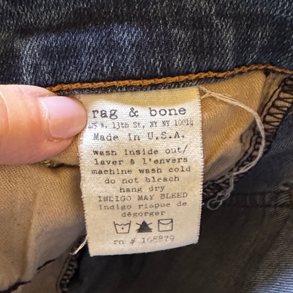 Rag&Bone Women's Crop Jeans size 24 - Picture 6 of 8
